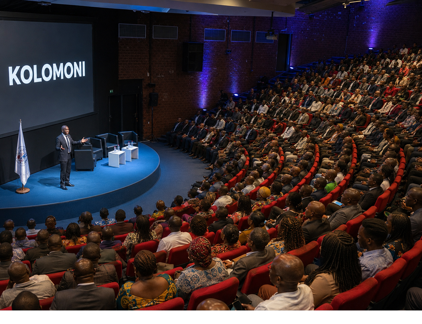 Audience seated at the Kolomoni relaunch event