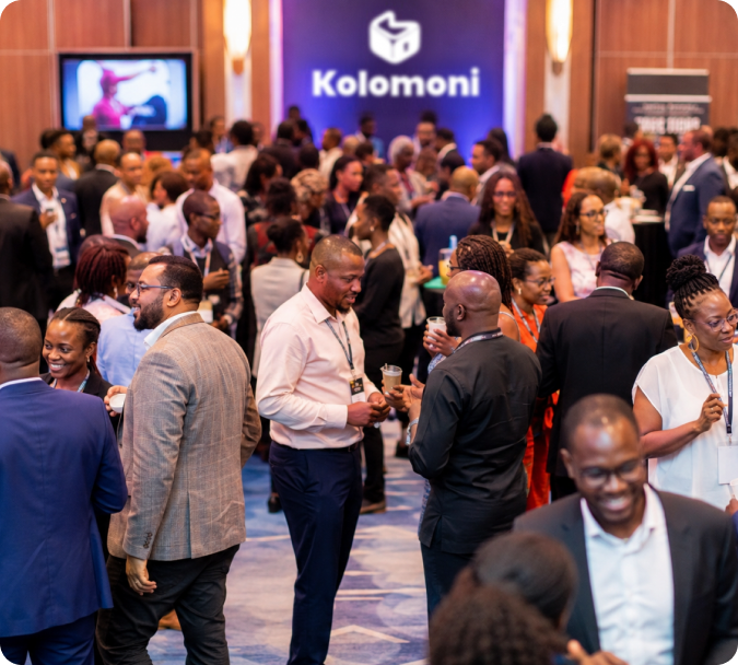 Attendees connecting at a past Kolomoni event